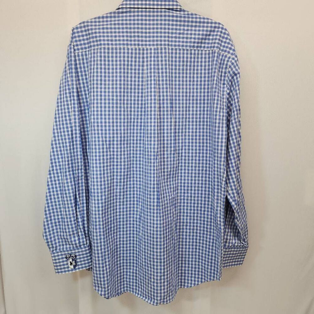 Peter Millar Size Large Gingham Long-Sleeve Button-up Men's Shirt - Picture 3 of 7